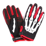 1Storm Youth Motocross Helmet BMX MX Bike Helmet Teenager Racing Style + MX Goggles + MX Skeleton Gloves Bundle: HF801Youth