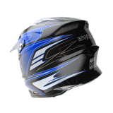 1Storm Adult Motocross Helmet BMX MX ATV Dirt Bike Downhill Mountain Bike Helmet Flying Style H819-5 + Goggles + Skeleton Glove Bundle
