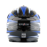 1Storm Adult Motocross Helmet BMX MX ATV Dirt Bike Downhill Mountain Bike Helmet Flying Style H819-5 + Goggles + Skeleton Glove Bundle
