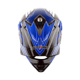 1Storm Adult Motocross Helmet BMX MX ATV Dirt Bike Downhill Mountain Bike Helmet Flying Style H819-5 + Goggles + Skeleton Glove Bundle