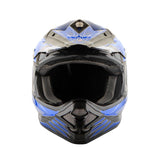 1Storm Adult Motocross Helmet BMX MX ATV Dirt Bike Downhill Mountain Bike Helmet Flying Style H819-5 + Goggles + Skeleton Glove Bundle