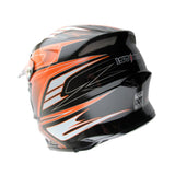 1Storm Adult Motocross Helmet BMX MX ATV Dirt Bike Downhill Mountain Bike Helmet Flying Style H819-5 + Goggles + Skeleton Glove Bundle
