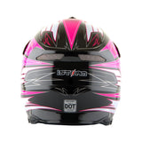 1Storm Adult Motocross Helmet BMX MX ATV Dirt Bike Downhill Mountain Bike Helmet Flying Style H819-5 + Goggles + Skeleton Glove Bundle