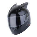 1Storm Motorcycle Bike Full Face Helmet Horn Wing as Bonus: HB75