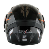 1Storm Motorcycle Modular Full Face Flip up Dual Visor Helmet + Spoiler: HB89