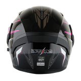 1Storm Motorcycle Modular Full Face Flip up Dual Visor Helmet + Spoiler: HB89
