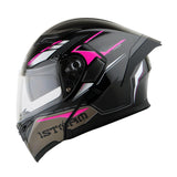 1Storm Motorcycle Modular Full Face Flip up Dual Visor Helmet + Spoiler: HB89