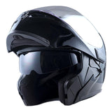 1Storm Motorcycle Modular Full Face Helmet Flip up Dual Visor Sun Shield Helmet: HB89