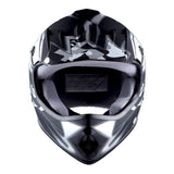 WOW Youth Motocross Helmet BMX MX ATV Dirt Bike Helmet Matt Star + Goggles + Skeleton Glove Bundle: HBOY-K_Star
