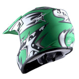 WOW Updated Youth Motocross Helmet Kids Motorcycle Bike Helmet Matt Star + Goggles + Skeleton Glove Bundle: HBOY-K_Star