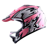 WOW Updated Youth Motocross Helmet Kids Motorcycle Bike Helmet Matt Star + Goggles + Skeleton Glove Bundle: HBOY-K_Star