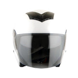 1Storm Motorcycle Open Face Fiber Glass Dual Visor Helmet HB_609 Scooter Classical Knight Bike Samurai + One Extra Clear Shield