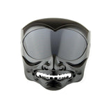 1Storm Motorcycle Open Face Fiber Glass Helmet Scooter HB_609 Front Mask Smoked Lens Samurai
