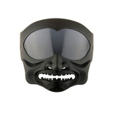 1Storm Motorcycle Open Face Fiber Glass Helmet Scooter HB_609 Front Mask Smoked Lens Samurai