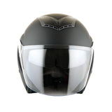 1Storm Motorcycle Open Face Fiber Glass Dual Visor Helmet HB_609 Scooter Classical Knight Bike Samurai + One Extra Clear Shield