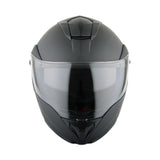 Martian Genuine Real Carbon Fiber Motorcycle Modular Flip up Full Face Helmet + Motorcycle Bluetooth Headset: HB-BMF-B10 Matt Carbon Black