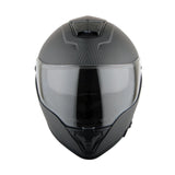 Martian Genuine Real Carbon Fiber Motorcycle Dual Visor Full Face Helmet + Motorcycle Bluetooth Headset: HB-BNF-B7 Matt Carbon Black