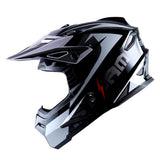 1Storm Youth Motocross Helmet BMX MX Bike Helmet Teenager Racing Style + MX Goggles + MX Skeleton Gloves Bundle: HF801Youth