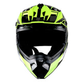 1Storm Youth Motocross Helmet BMX MX Bike Helmet Teenager Racing Style + MX Goggles + MX Skeleton Gloves Bundle: HF801Youth