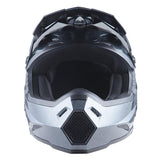1Storm Adult Motocross Helmet BMX MX ATV Dirt Bike Helmet HF801 Racing Style + Goggles + Skeleton Glove Bundle