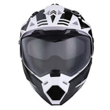 1Storm Dual Sport Motorcycle Motocross Off Road Full Face Helmet Dual Visor: HF802