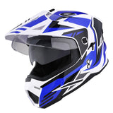 1Storm Dual Sport Motorcycle Motocross Off Road Full Face Helmet Dual Visor: HF802