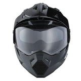 1Storm Dual Sport Motorcycle Motocross Off Road Full Face Helmet Dual Visor: HF802