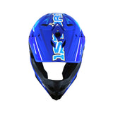 1Storm Motocross Adult Helmet Downhill Mountain Bike Helmet BMX MX ATV Dirt Bike Storm Style HF803 + Goggles + Skeleton Glove Bundle