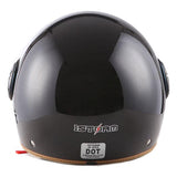 1Storm Motocycle Scooter Bike Open Face/Half Face Helmet Classic: HG252