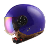1Storm Motocycle Scooter Bike Open Face/Half Face Helmet Classic: HG252