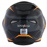 1Storm Motorcycle Street Bike Modular/Flip up Dual Visor/Sun Shield Full Face Helmet: HG339
