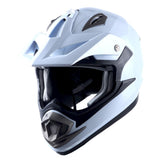 1Storm Adult Motocross Helmet Off Road MX BMX ATV Dirt Bike HGXP14B Mechanic + Goggles + Skeleton Glove Bundle