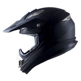 1Storm Adult Motocross Helmet Off Road MX BMX ATV Dirt Bike HGXP14B Mechanic + Goggles + Skeleton Glove Bundle