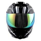 1Storm Motorcycle Full Face Helmet Skull King + One Extra Clear Shield: HJK311