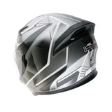1Storm Motorcycle Street Bike Dual Visor/Sun Visor Full Face Helmet Mechanic: HJK316clear