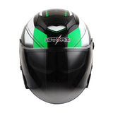 1Storm Motorcycle Open Face Helmet Scooter Classical Knight Bike Dual Lens/Sun Visor + Motorcycle Bluetooth Headset: HJK526