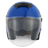 1Storm Motorcycle Open Face Helmet Scooter Classical Knight Bike Dual Lens/Sun Visor + Motorcycle Bluetooth Headset: HJK526