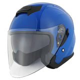 1Storm Motorcycle Open Face Helmet Scooter Classical Knight Bike Dual Lens/Sun Visor + Motorcycle Bluetooth Headset: HJK526