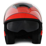 1Storm Motorcycle Open Face Helmet Scooter Classical Knight Bike Dual Lens/Sun Visor + Motorcycle Bluetooth Headset: HJK526