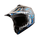 WOW Youth Kids Motocross BMX MX ATV Dirt Bike Helmet HJOY Dragon + Goggles + MG Youth Glove Bundle