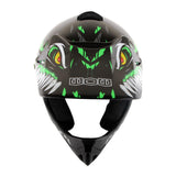 WOW Youth Kids Motocross BMX MX ATV Dirt Bike Helmet HJOY Dragon + Goggles + MG Youth Glove Bundle