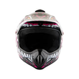 WOW Youth Kids Motocross BMX MX ATV Dirt Bike Helmet HJOY Dragon + Goggles + MG Youth Glove Bundle