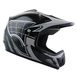 WOW Youth Kids Motocross BMX MX ATV Dirt Bike Helmet HJOY Spider Web + Goggles + Skeleton Glove Bundle