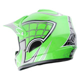 WOW Youth Motocross Helmet HJOY BMX MX ATV Dirt Bike Helmet Spider Web + Goggles + Martian Spider Glove Youth Bundle