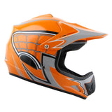 WOW Youth Kids Motocross BMX MX ATV Dirt Bike Helmet HJOY Spider Web + Goggles + Skeleton Glove Bundle