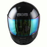 WOW Youth Motorcycle Full Face Helmet Street Bike BMX MX  Kids Shark + MX Skeleton Glove Bundle: HKY-B15