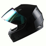 WOW Youth Motorcycle Full Face Helmet Street Bike BMX MX  Kids Shark + MX Skeleton Glove Bundle: HKY-B15