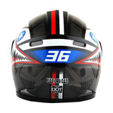 WOW Motorcycle Full Face Helmet Street Bike BMX MX Youth Kids Shark: HKY-B15