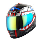 WOW Motorcycle Full Face Helmet Street Bike BMX MX Youth Kids Shark: HKY-B15