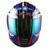 WOW Youth Motorcycle Full Face Helmet Street Bike BMX MX  Kids Shark + MX Skeleton Glove Bundle: HKY-B15